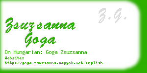 zsuzsanna goga business card